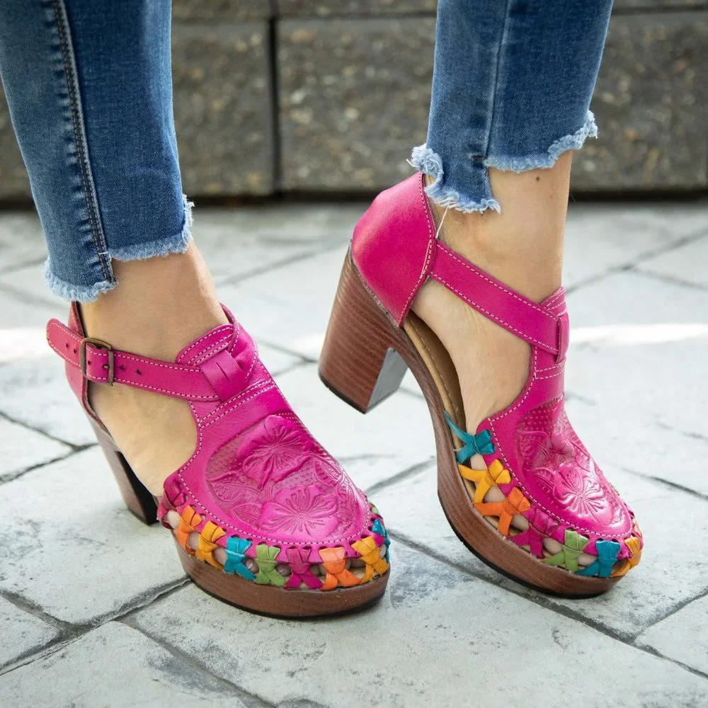 Handmade Ethnic Mexican shoes - Picture 8 of 10